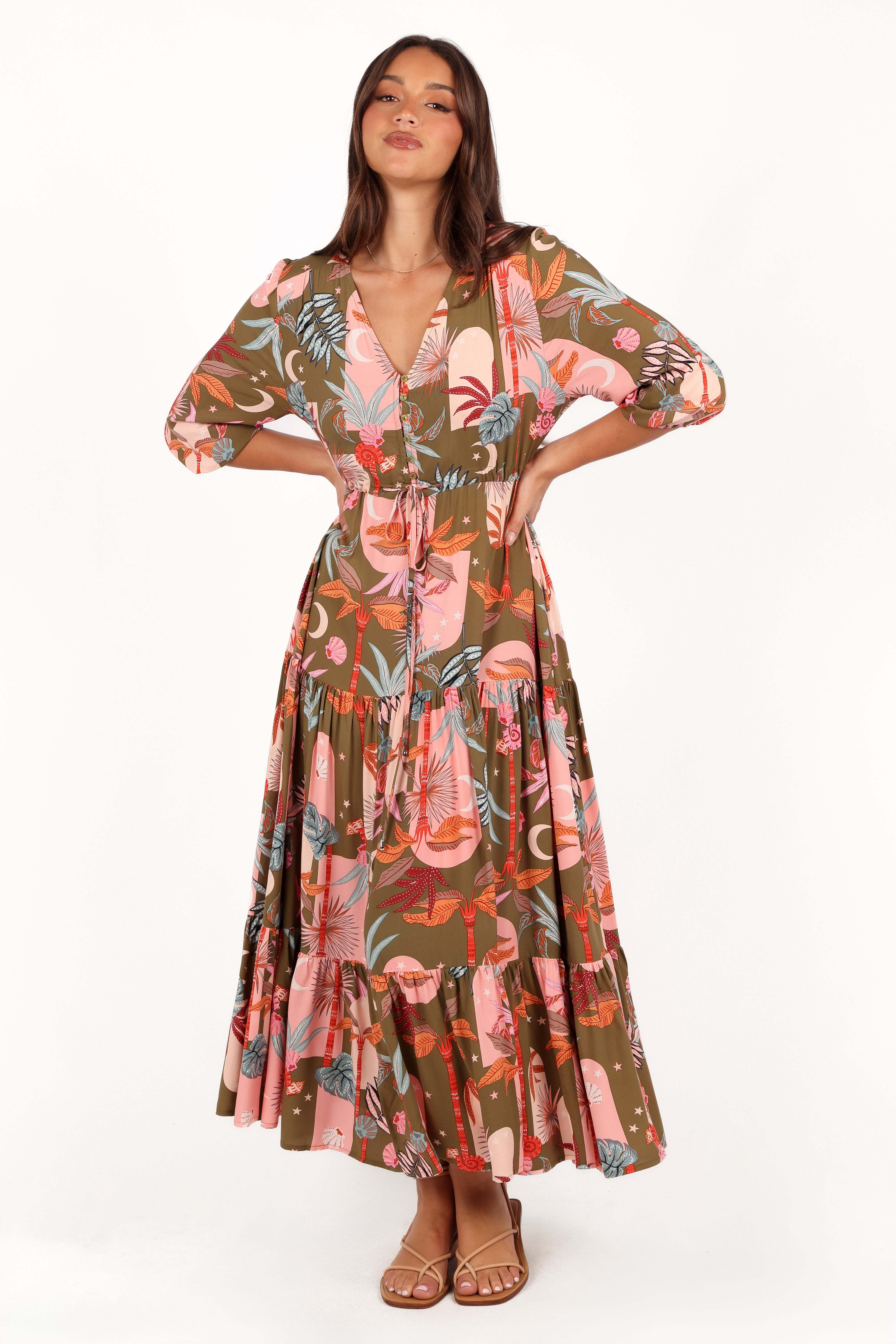 Kelda Dress - Green Multi - XL - Image 34