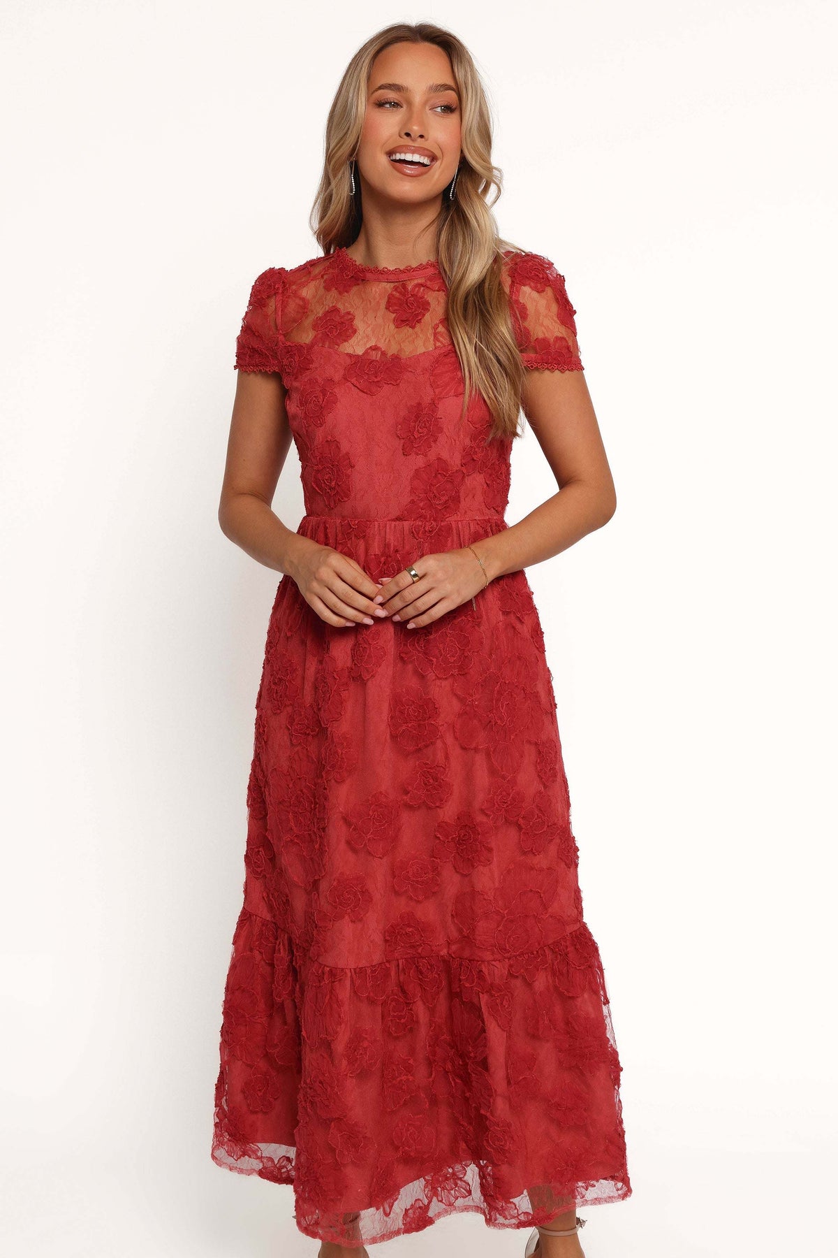 Abbey Midi Dress - Wine - XL - Image 33