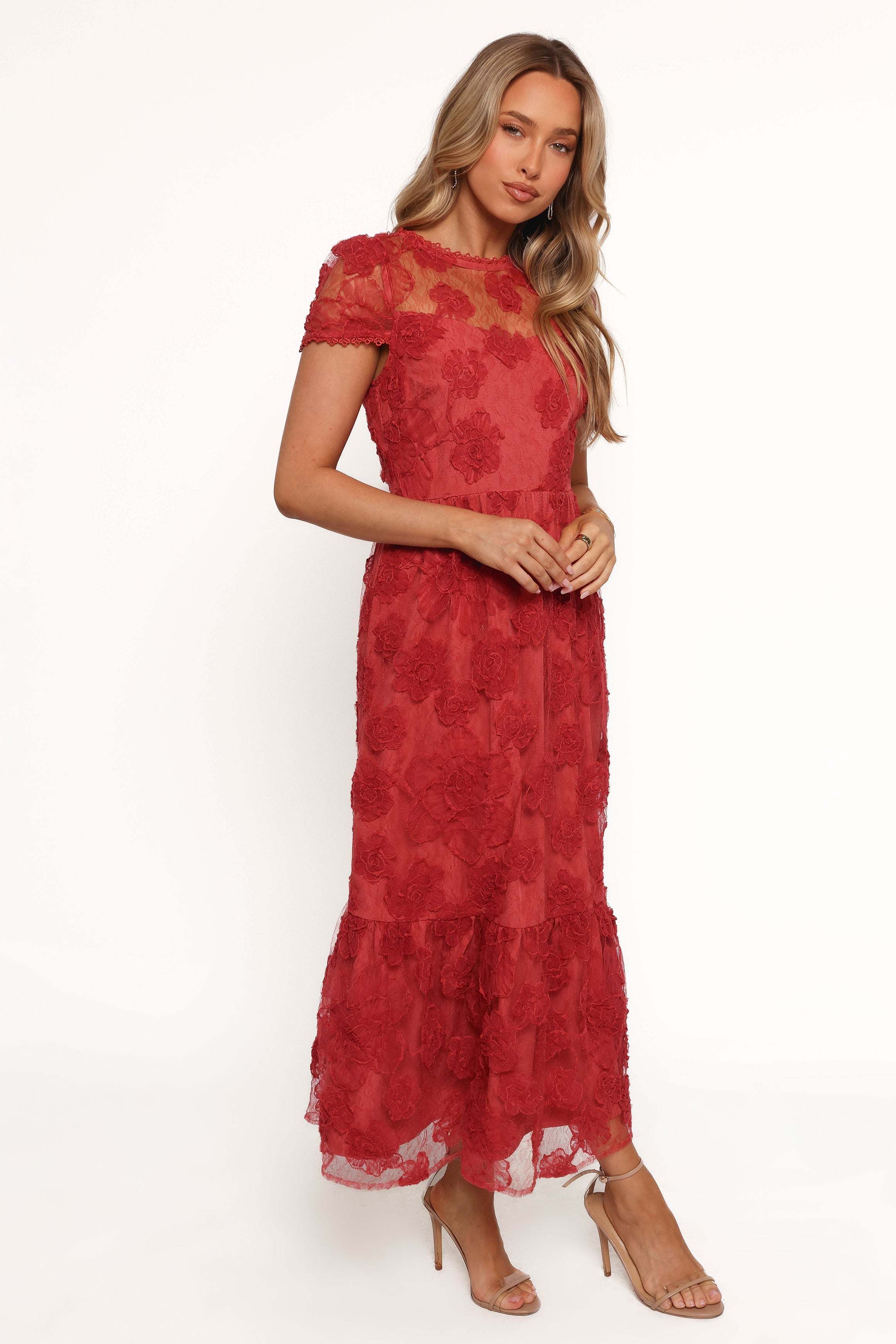 Abbey Midi Dress - Wine - XL - Image 38