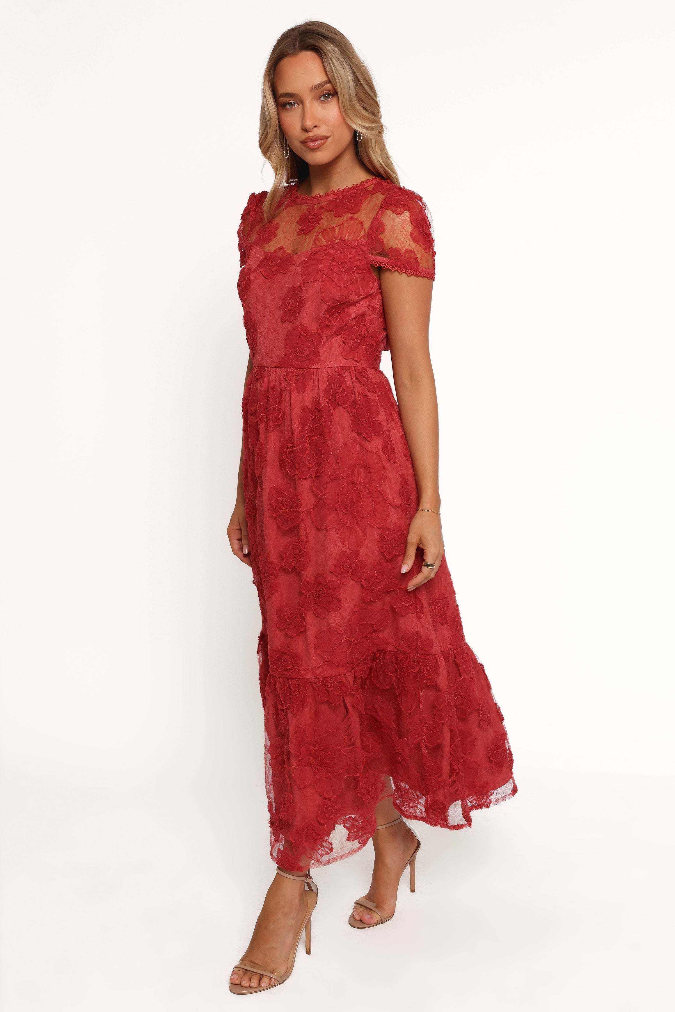 Abbey Midi Dress - Wine - XL - Image 36