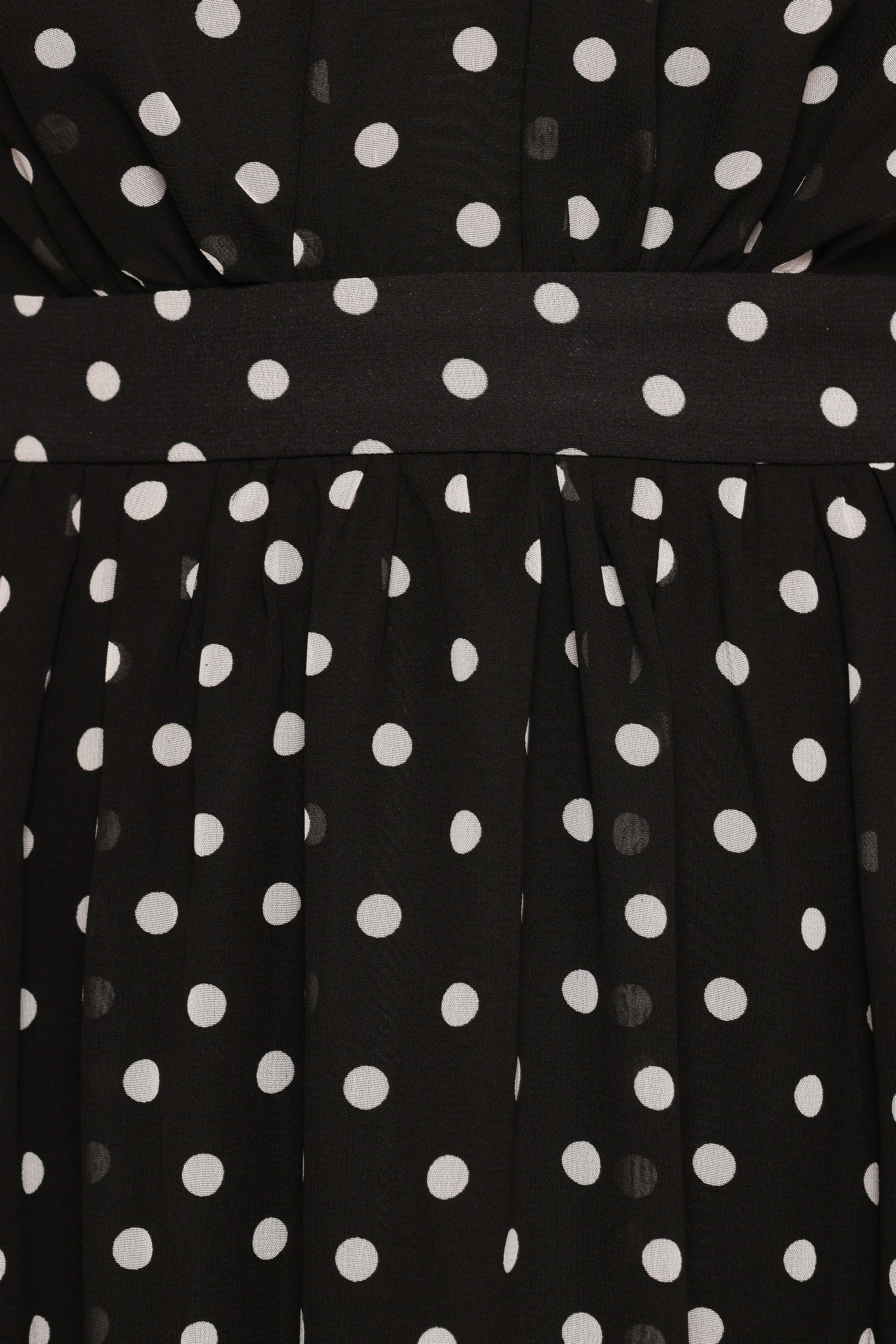 Ada Maxi Dress - Black Polka Dot - XL - Image 35