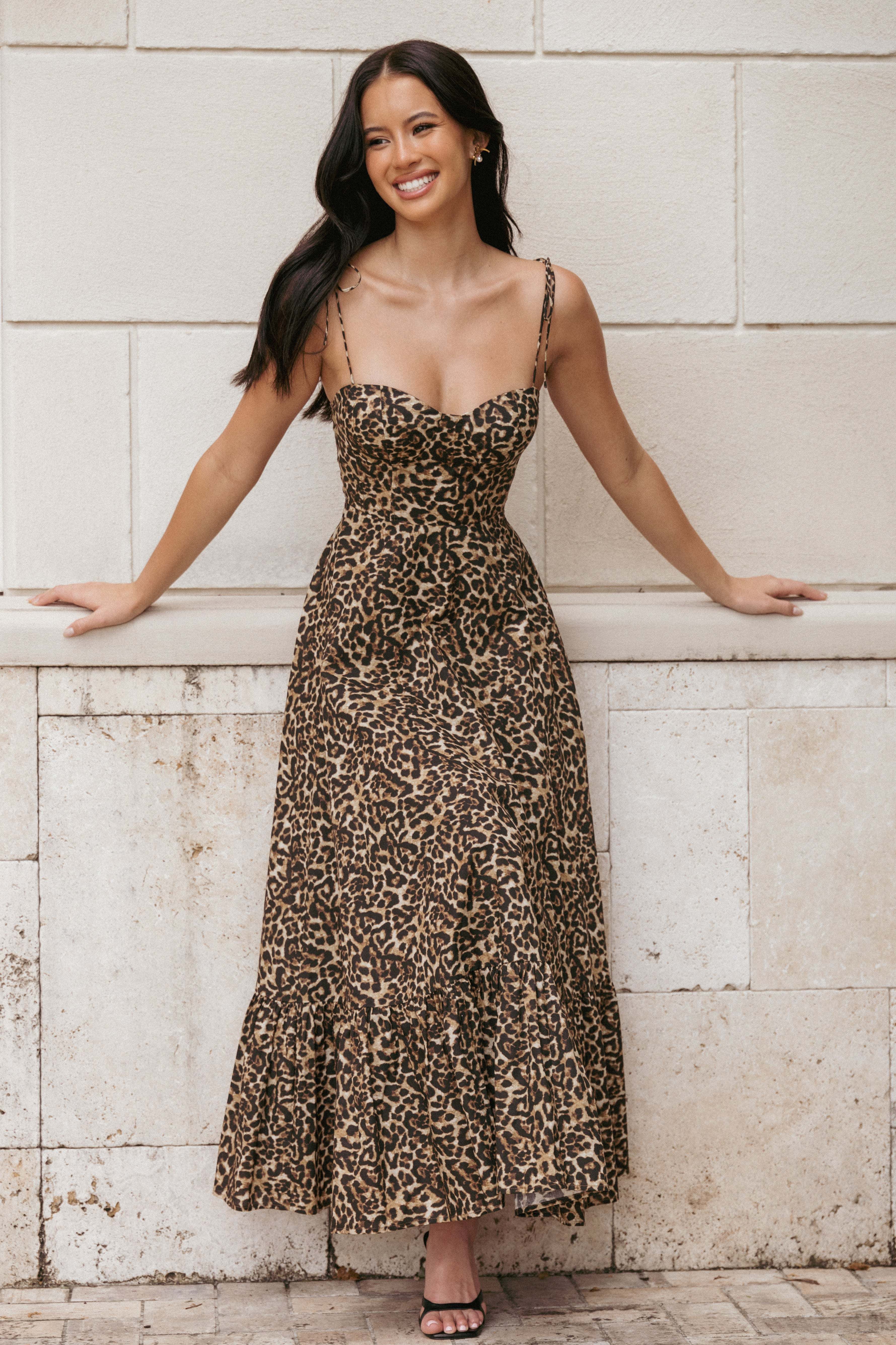 Ayana Midi Dress - Leopard - XL - Image 33