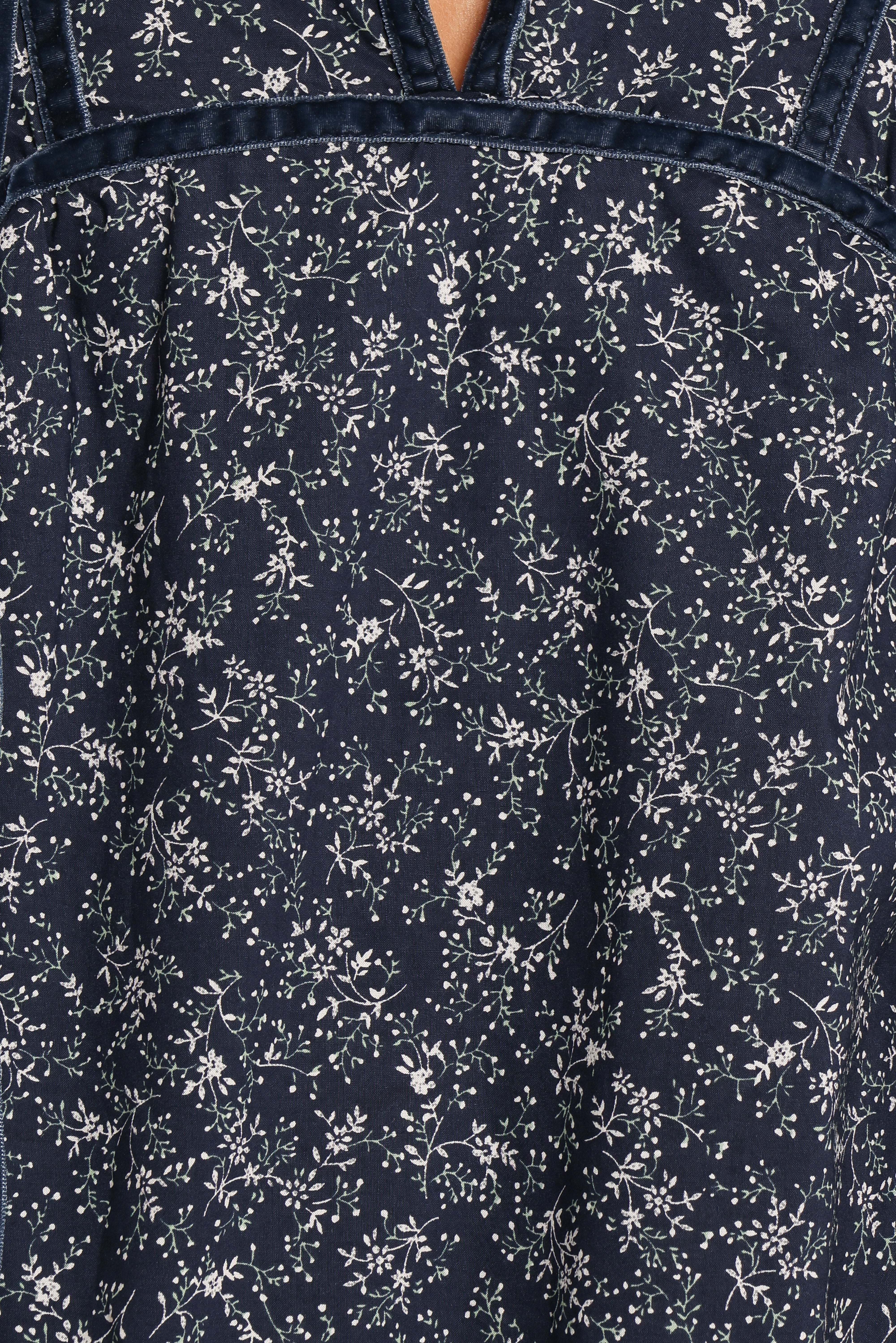 Brooklyn Mini Dress - Blue Floral - XL - Image 55