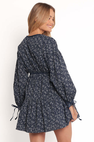 Brooklyn Mini Dress - Blue Floral - XL - Image 50