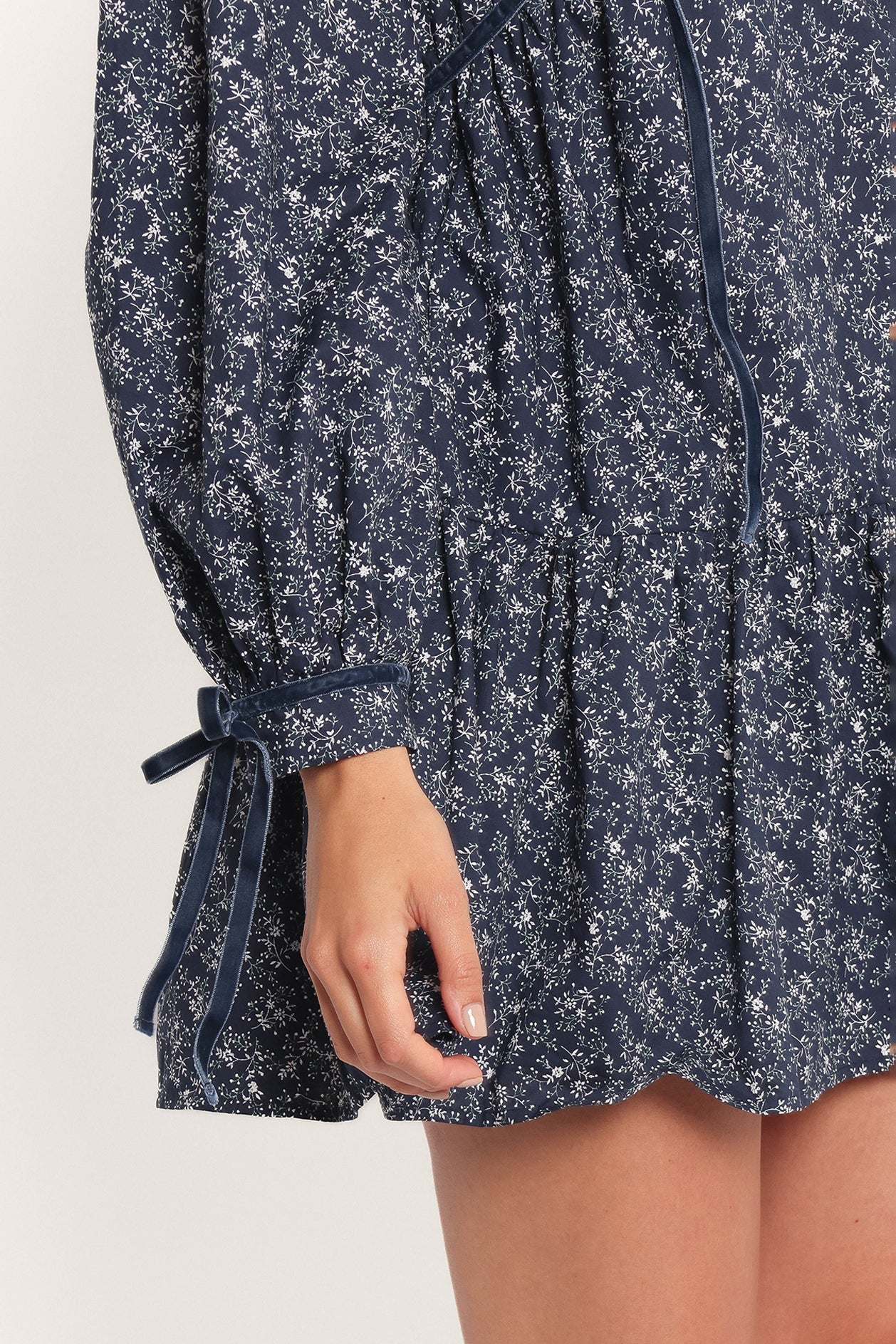Brooklyn Mini Dress - Blue Floral - XL - Image 53