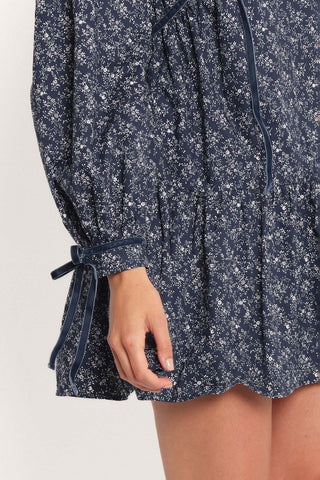 Brooklyn Mini Dress - Blue Floral - XL - Image 53