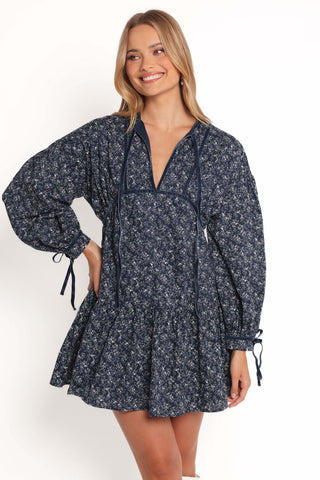 Brooklyn Mini Dress - Blue Floral - XL - Image 47