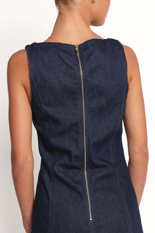 Calyx Mini Dress - Dark Denim - N/A - Image 53