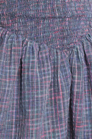 Celine Mini Dress - Navy Plaid - XL - Image 40
