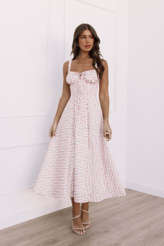 Elodie Midi Dress - Pink Floral - XL - Image 41