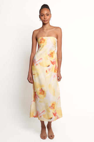 Hydra Maxi Dress - Yellow Floral - XL - Image 26