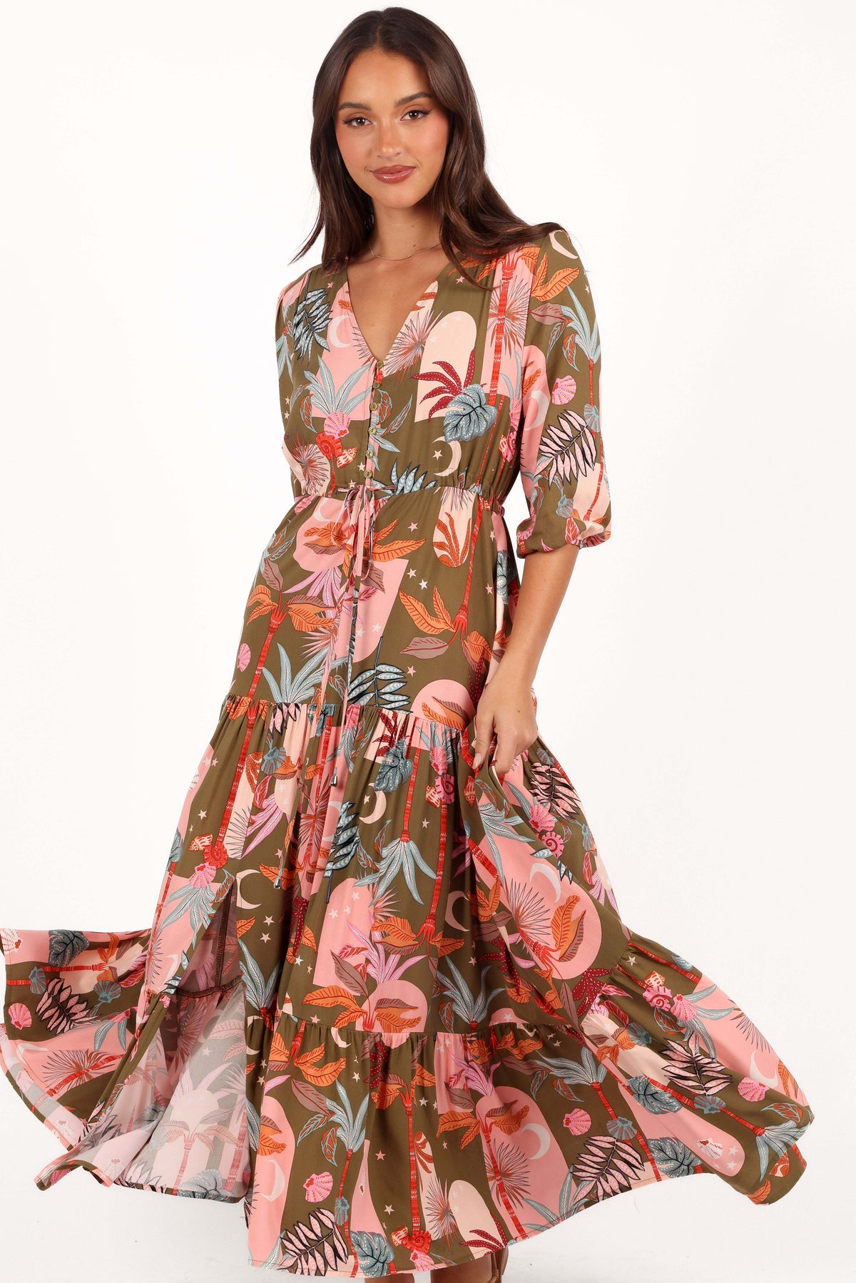 Kelda Dress - Green Multi - XL - Image 29