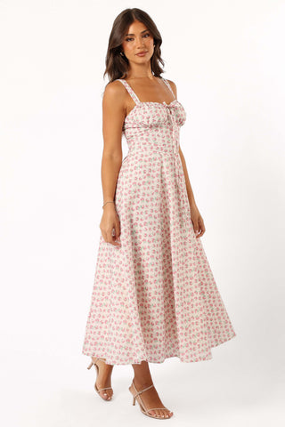 Elodie Midi Dress - Pink Floral - XL - Image 48