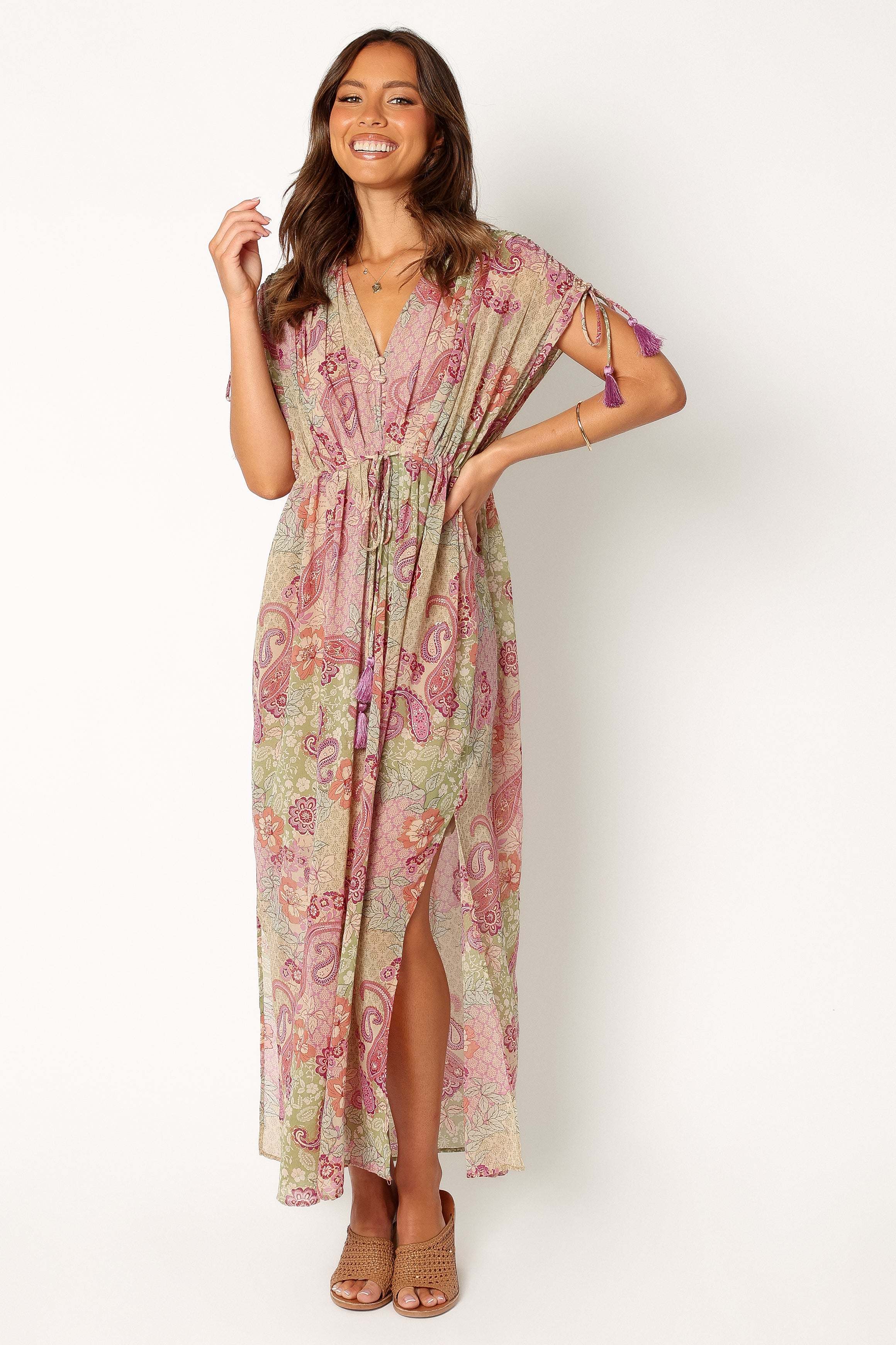 Cyril Maxi Dress - Iris Oasis - L - Image 21