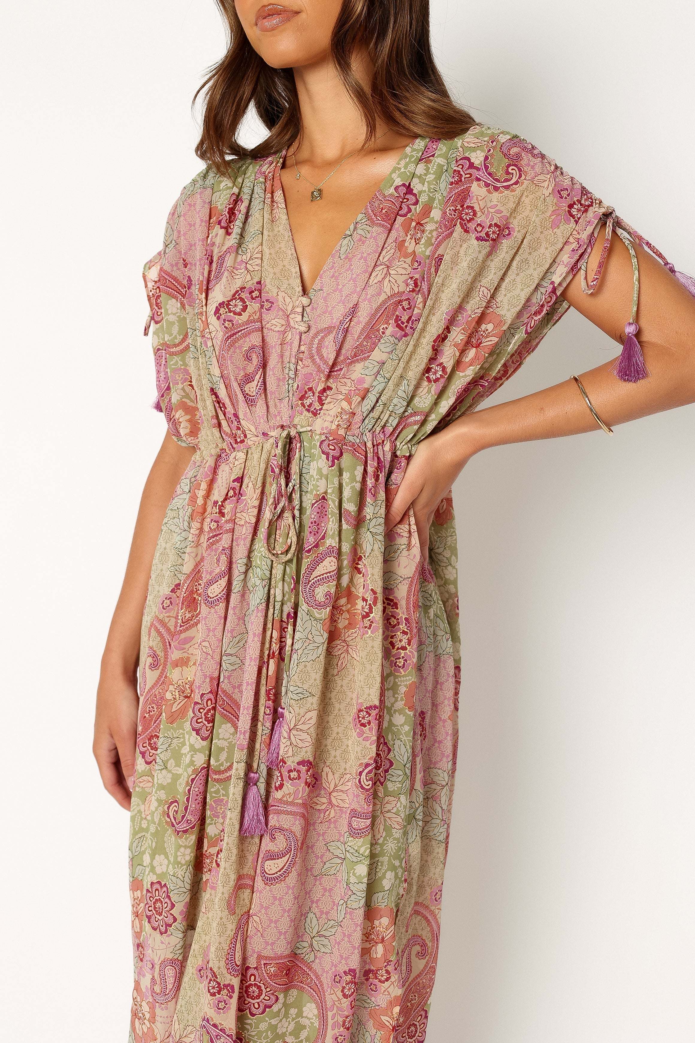 Cyril Maxi Dress - Iris Oasis - L - Image 25